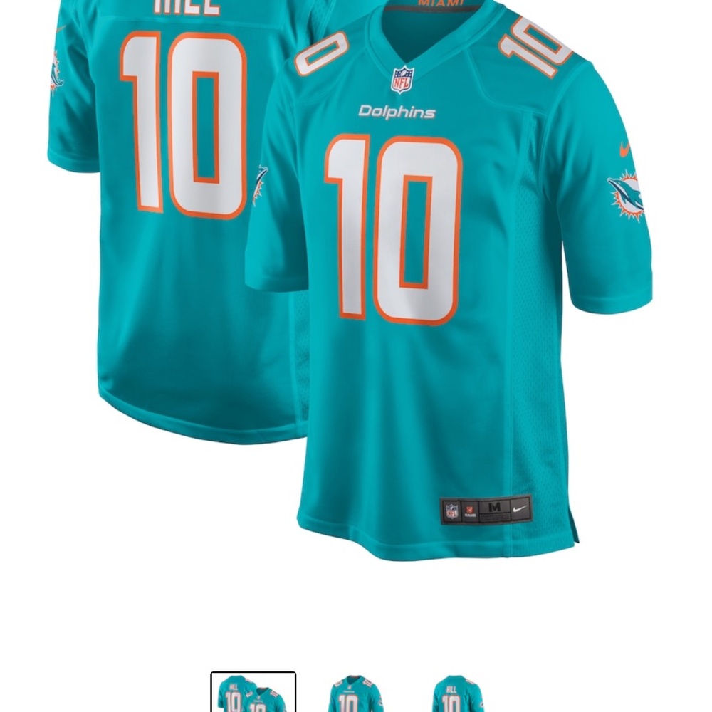 Youth Tyreek Hill Dolphin Jersey- youth large
